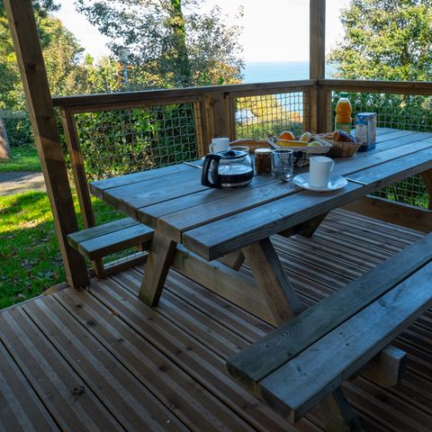 Chalet 2 personen - Premium - 18 m² - 1 Zimmer - Meerblick