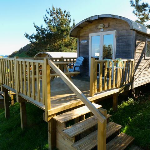 Tiny house 4 personen - Roulotte - 20 m² - 2 Zimmer mit Meerblick