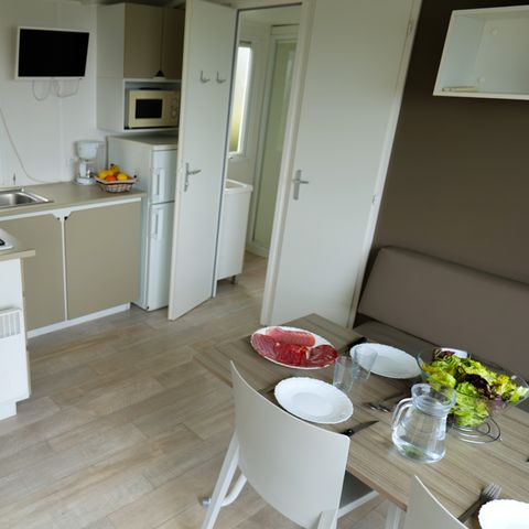 Mobilheim 4 Personen - Mobilheim Komfort - 25 m² - 2 Zimmer mit Meerblick