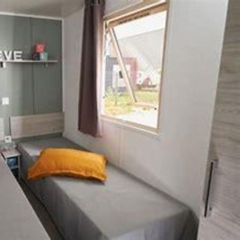 Mobilheim 6 Personen - Comfort TV - 3 Schlafzimmer + Terrasse -