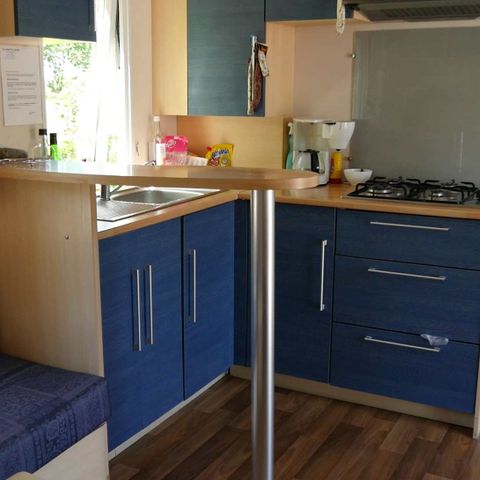 Mobilheim 6 Personen - MOBIL HOME CONFORT DIM Gaskochplatte Kühlschrank Geschirr televison