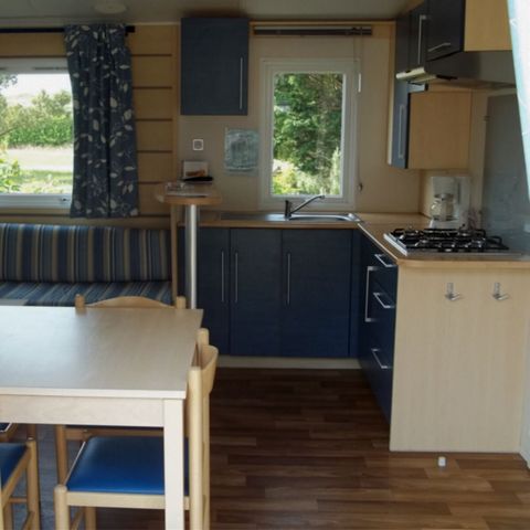 Mobilheim 6 Personen - MOBIL HOME CONFORT SAM Gasplatte Kühlschrank Geschirr Fernseher