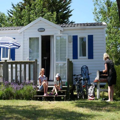 Mobilheim 6 personen - MOBIL HOME CONFORT SAM Gasplatte Kühlschrank Geschirr Fernseher