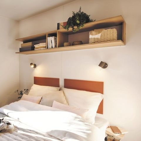 Mobilheim 6 personen - MOBIL HOME CONFORT + SAM 3 Schlafzimmer Haartrockner Induktionskochfeld Geschirrspüler Fernseher Geschirr