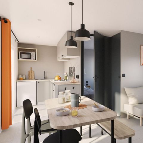 Mobilheim 4 Personen - Komfort 2 Zimmer