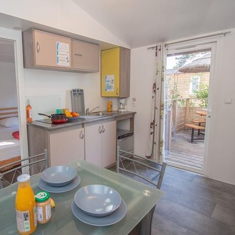 Mobilheim 4 Personen - Mobilheim Provence Sérénité 25 m² - Privater Jacuzzi - 3 Zimmer - 2 Schlafzimmer - Klimaanlage
