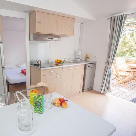 Mobilheim 4 Personen - Mobilheim Provence Sérénité 25 m² - 3 Zimmer - 2 Schlafzimmer - Klimaanlage