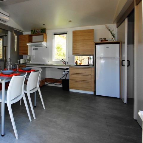 Mobilheim 4 Personen - Mobilheim Espace Sérénité PMR - Jacuzzi