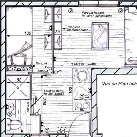 Studio 4 Personen - Studio cabine Mimosas Sérénité 18 m² - 2 Zimmer - 1 Schlafzimmer - Klimaanlage