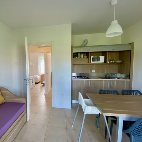 Apartement 6 Personen - FAMILY (Erdgeschoss mit kleiner Terrasse)