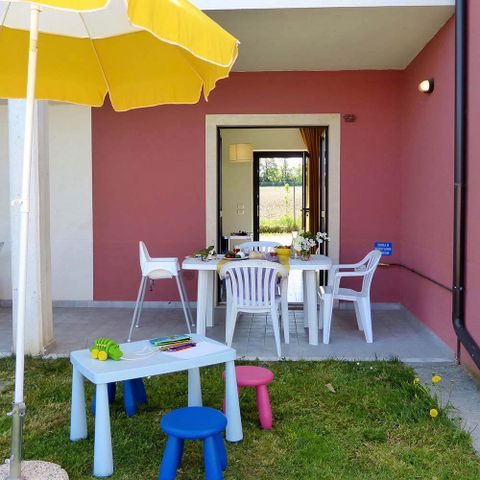Apartement 6 Personen - FAMILY (Erdgeschoss mit kleiner Terrasse)