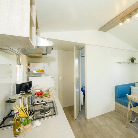 Mobilheim 6 personen - Mobilheim | Classic | 2 Zi. | 4/6 Pers. | Erhöhte Terrasse | Klim.