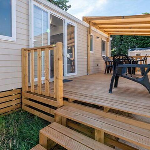 Mobilheim 6 Personen - Mobilheim | Comfort | 3 Zi. | 6 Pers. | Erhöhte Terrasse | Clim.