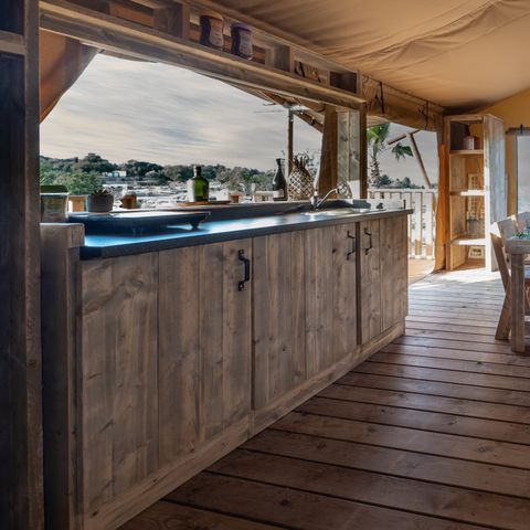 Safarizelt 5 Personen - SAFARI LODGE - 40m²- 2 Zimmer
