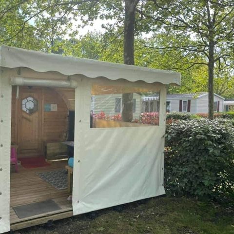 Zelt 2 Personen - Fass 2 Kleeblätter 1 Zimmer - Ohne Sanitäranlagen