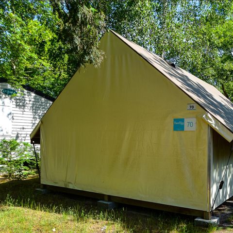 SafariZelt 4 Personen - Lodge 2 Kleeblätter 2 Schlafzimmer, 1 Badezimmer