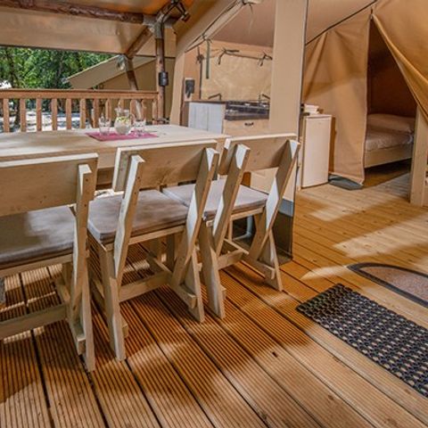 Zelt 5 personen - Eco Lodge Zelt | 2 Schlafz. | 4/5 Pers. | Ohne Bad