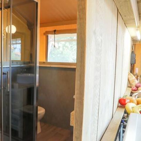 Safarizelt 6 personen - Safari Lodge Zelt | 3 Schlafz. | 6 Pers. | Erhöhte Terrasse | Klimaanlage