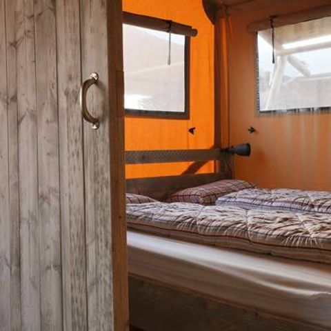 Safarizelt 6 personen - Safari Lodge Zelt | 3 Schlafz. | 6 Pers. | Erhöhte Terrasse | Klimaanlage