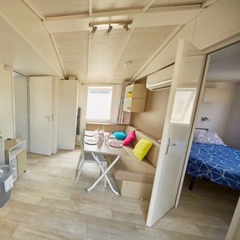 Mobilheim 4 Personen - Comfort | 2 Zi. | 4 Pers. | Erhöhte Terrasse | Klim.