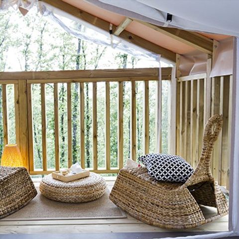 SafariZelt 4 Personen - Airlodge | 2 Schlafz. | 4 Pers. | 1 Bad