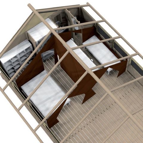 Safarizelt 4 Personen - Lodge (L1)