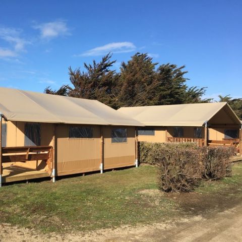 Safarizelt 5 personen - Zelt Woody 25m² 2Zimmer OHNE SANITÄREN