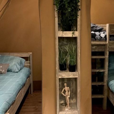 Safarizelt 5 Personen - Zelt Woody 25m² 2Zimmer OHNE SANITÄREN
