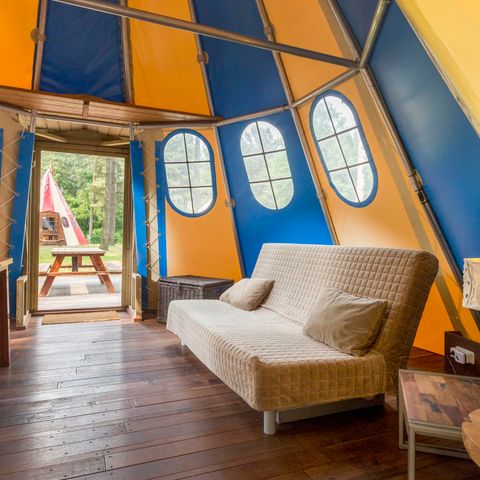AUßERGEWÖHNLICHE UNTERKUNFT 6 Personen - Tipi-Zelt