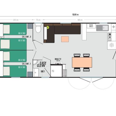 Mobilheim 6 Personen - AQUA