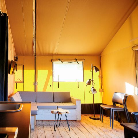 Safarizelt 6 Personen - Luxus am Wasser