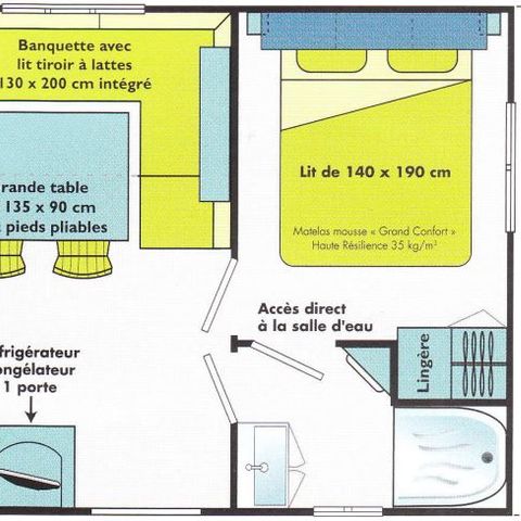 Mobilheim 8 personen - Grand Confort - 30 m2