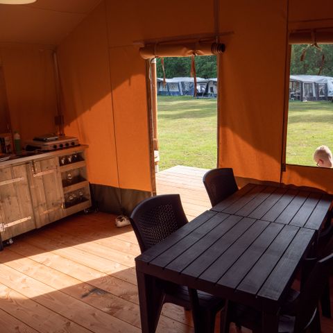 SafariZelt 6 Personen - inkl. privater Sanitäreinheit