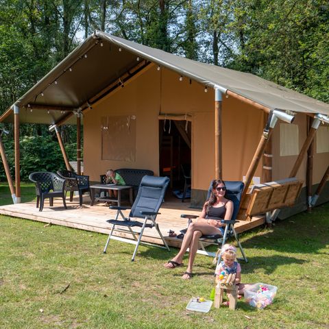 Safarizelt 6 personen - inkl. privater Sanitäreinheit