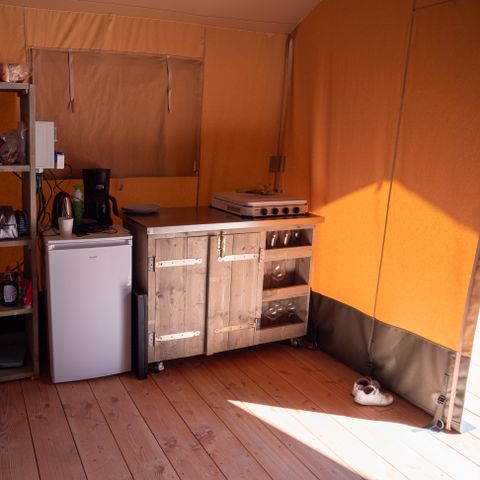 Safarizelt 6 Personen - inkl. privater Sanitäreinheit