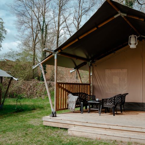 Safarizelt 4 Personen - einschließlich sanitärer Einrichtungen