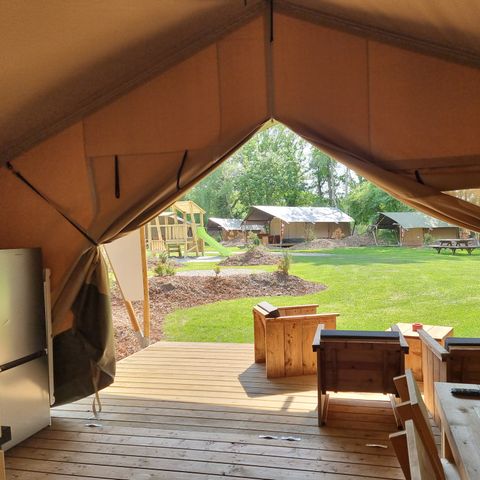 SafariZelt 5 Personen - einschließlich sanitärer Einrichtungen