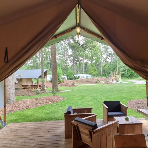 SafariZelt 6 Personen - einschließlich sanitärer Einrichtungen