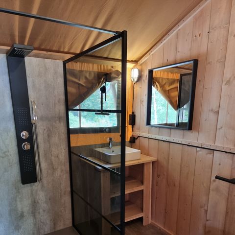 SafariZelt 4 Personen - Luxus mit sanitären Einrichtungen (MIVA)