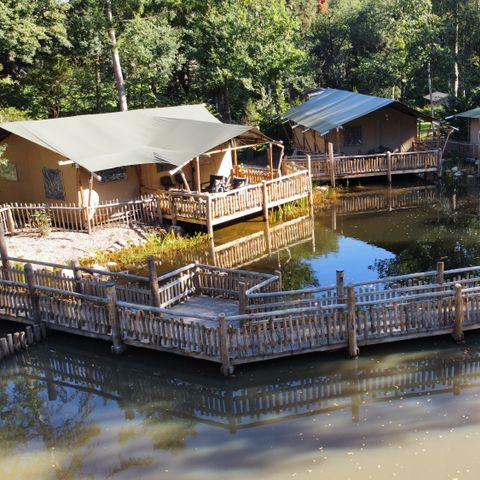 Safarizelt 2 Personen - Luxus-Safarizelt mit sanitären Einrichtungen (MIVA)