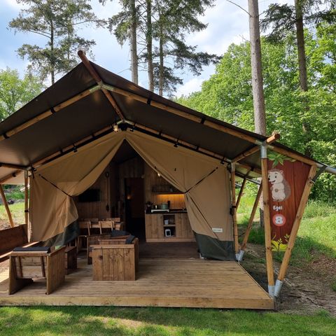 Safarizelt 6 Personen - einschließlich sanitärer Einrichtungen