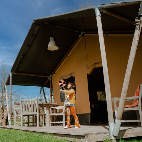 Safarizelt 6 Personen - einschließlich sanitärer Einrichtungen