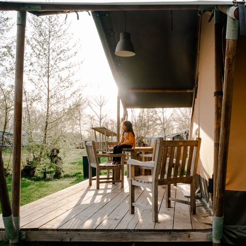 Safarizelt 4 Personen - einschließlich sanitärer Einrichtungen