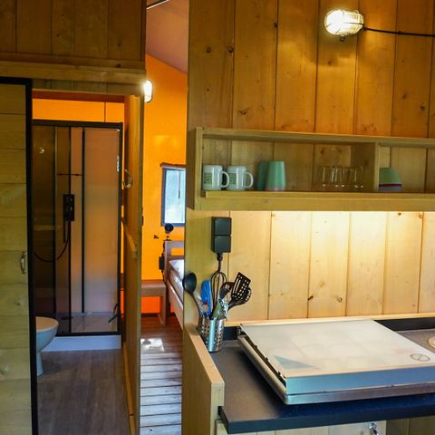 SafariZelt 5 Personen - inkl. Sanitäranlagen am See