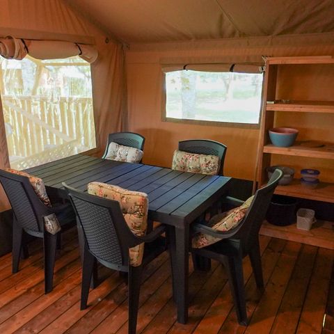 SafariZelt 4 Personen - einschließlich Toilette