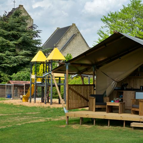 Safarizelt 4 Personen - einschließlich sanitärer Einrichtungen