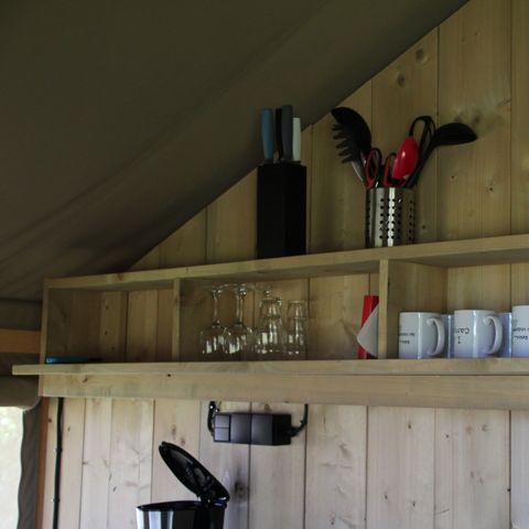 Safarizelt 4 Personen - einschließlich sanitärer Einrichtungen