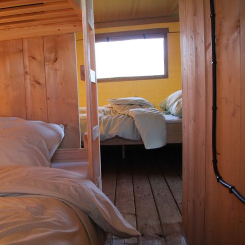 Safarizelt 4 Personen - einschließlich sanitärer Einrichtungen