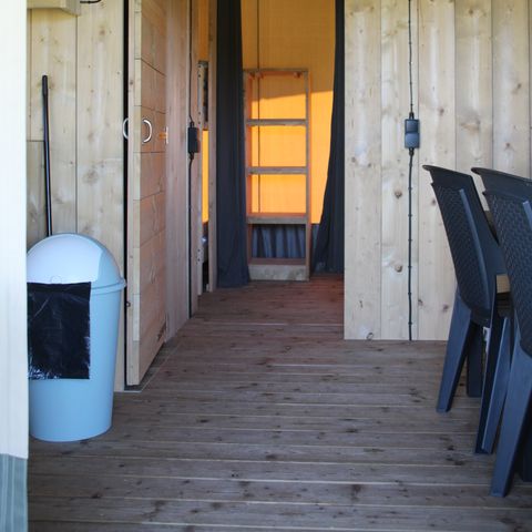 Safarizelt 4 Personen - einschließlich sanitärer Einrichtungen