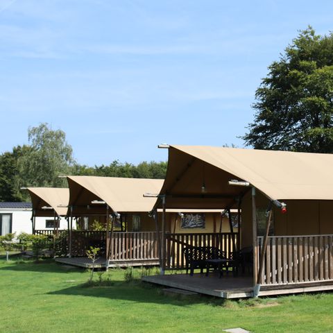 SafariZelt 6 Personen - einschließlich sanitärer Einrichtungen